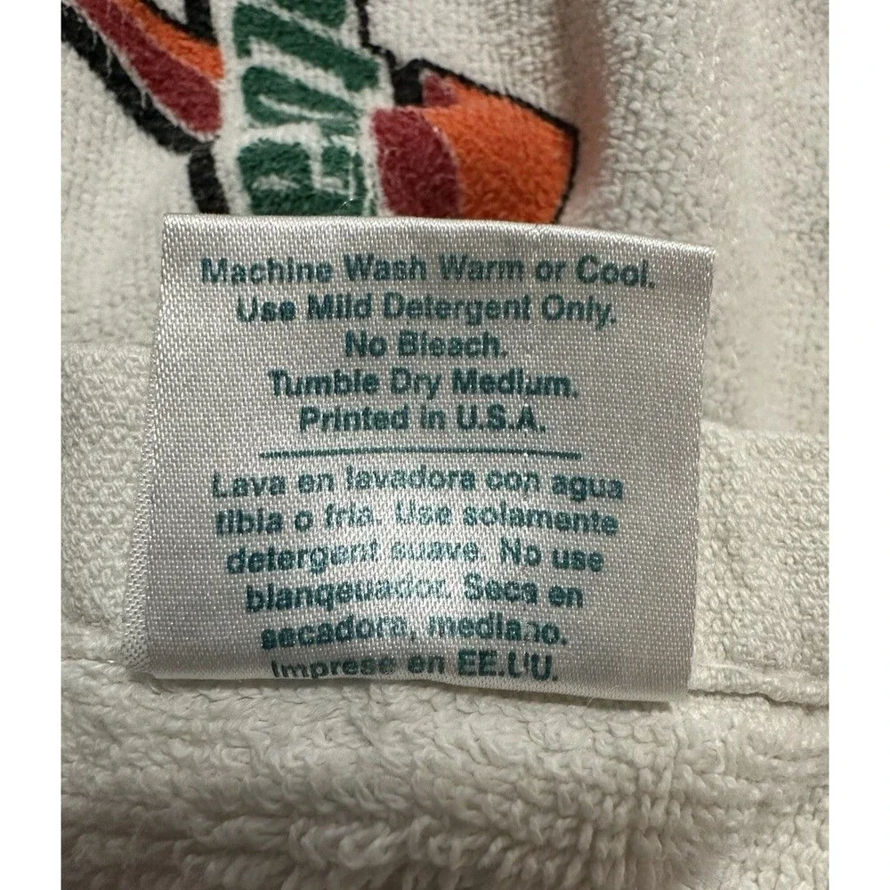 Vintage Gatorade Sports Gym Towel Spell Out Double Side Orange Red Bolt McArthur